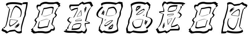 Ambigram for deadbeef in Yearsupplyoffairycakes